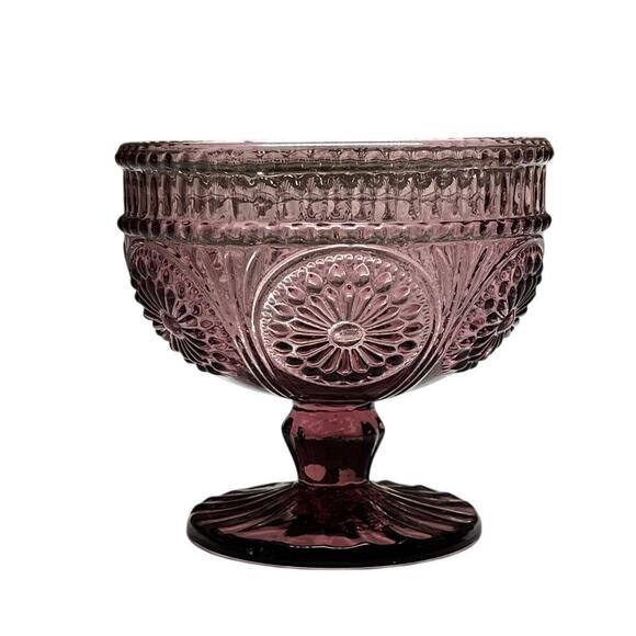 The Pioneer Woman Adeline Purple Dessert Glass Ice cream up. Replacement - Picture 1 of 7